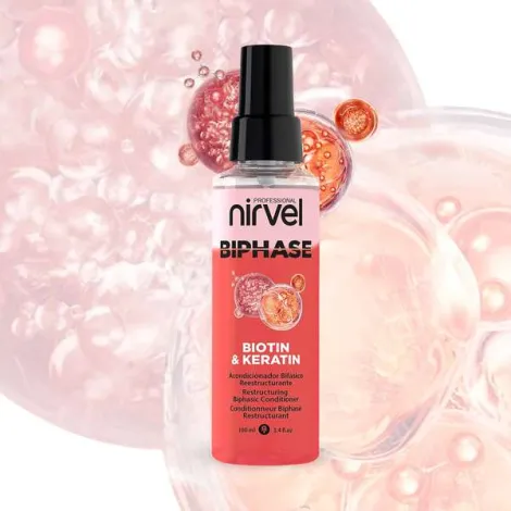 Acondicionador Nirvel Bifase Con Biotina Y Keratina 100ml. - Imagen 2