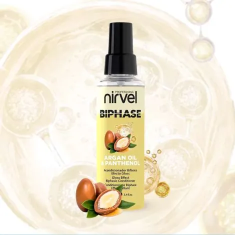 Acondicionador Nirvel Bifasico Aceite De Argan Y Pantenol 100ml. - Imagen 2