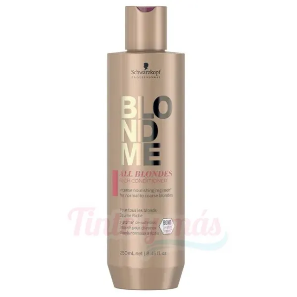 Acondicionador Schwarzkopf BlondMe Rich Conditioner All Blondes 250ml.