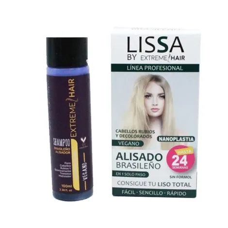 Lissa Alisado Brasiñelo Vegano Para Cabellos Rubios 100ml. - Imagen 2
