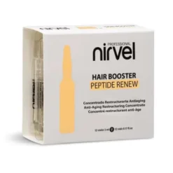 Ampollas Nirvel Reestructurante Antiaging Hair Booster Peptide Renew 12x5ml
