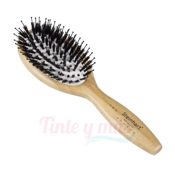 Cepillo De Madera Ovalado Bamboo 65x225mm Steinhart Professional