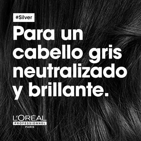 Loreal Champú Azul Matizador Antiamarillo L'Oréal Silver 1500ml. - Imagen 2