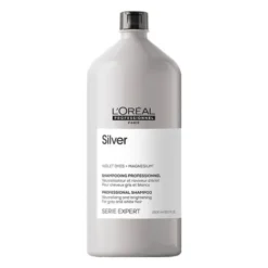 Loreal Champú Azul Matizador Antiamarillo L'Oréal Silver 1500ml.
