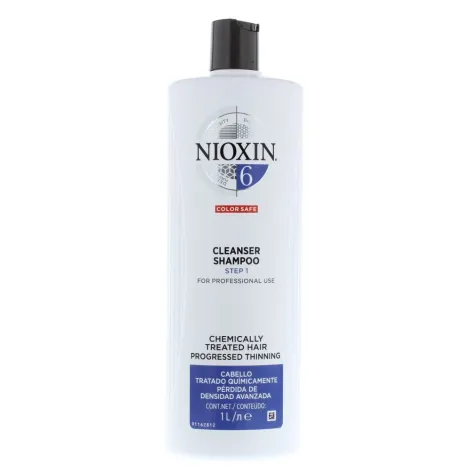 Wella Champú Sistema Nioxin 6 Cabello Tratado Químicamente 1 Litro