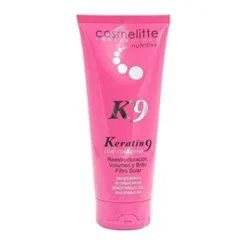 Mascarilla Keratin 9 Con Colageno Cosmelitte 200ml. Sin Aclarado