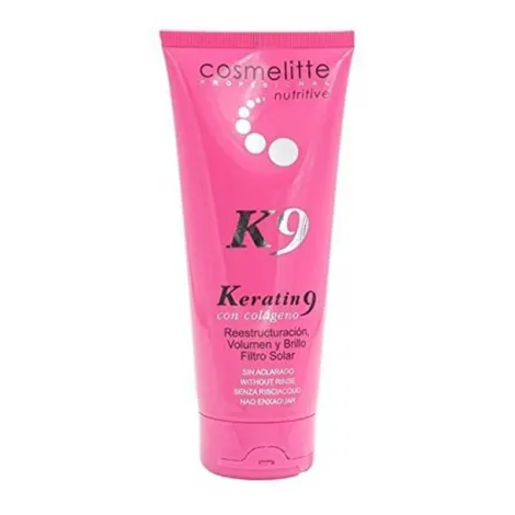 Mascarilla Keratin 9 Con Colageno Cosmelitte 200ml. Sin Aclarado