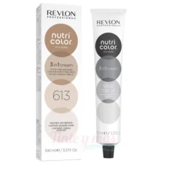 Mascarilla Revlon Nutri Color Filters 613 Castaño Ceniza Dorado 100ml.