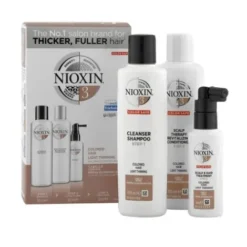 Nioxin Kit Sistema 3 Para Cabellos Tintados Con Pérdida De Densidad Leve.