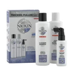 Nioxin Kit Sistema 5 Para Cabello Tratado Quimicamente Con Pérdida De Densidad Leve.
