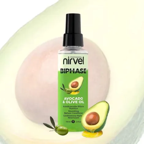 Nirvel Acondicionador Bifasico Con Aguacate Y Aceite De Oliva 100ml. - Imagen 3