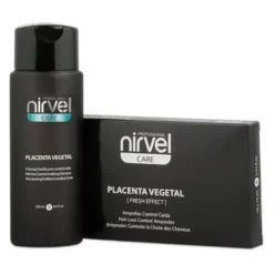 Pack Nirvel Anticaida: Champú 250ml + Ampollas Placenta Vegetal 10x10ml