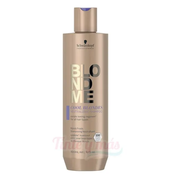 Schwarzkopf BlondMe Champú Neutralizante Cool Blondes 300ml